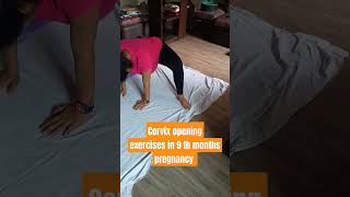 Cervix opening exercises in pregnancy  yoga with Vandana viralshort [upl. by Lubet626]