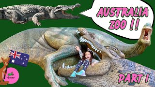 Australia Zoo Visit Part I  Steve Irwin’s Zoo Reptile Dream Best Zoo Ever [upl. by Acima]