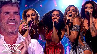 When LITTLE MIX Return To The X Factor Stage To Sing THEIR OWN HITS  X Factor Global [upl. by Matejka4]