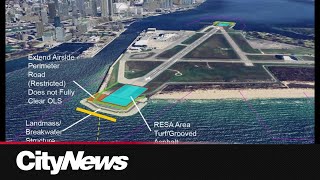 Safety runway expansion at Billy Bishop Airport draws concern [upl. by Akiras326]