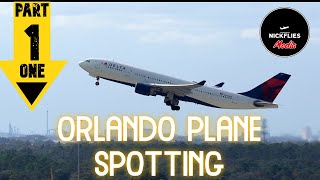 30 Minutes of Plane Spotting from Orlando International Airport MCO Part 1 4K [upl. by Trakas]