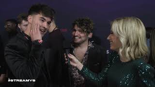 JC Caylen amp Kian Lawley Red Carpet Interview I Streamy Awards 2019 [upl. by Nrehtak]