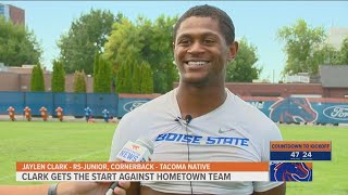 Jaylen Clark starts for Boise State against hometown Huskies [upl. by Ettennig]