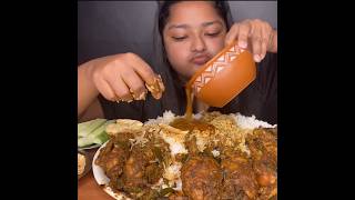 ASMR EATING SPICY CHICKEN CURRY🔥 BASMATI RICE  shorts mukbangnasmreating mukbangasmr asmr [upl. by Annaoy]