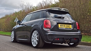 Epic drive by incredibly loud BMW Mini Cooper S F56 Remus catback and Scorpion decat downpipe [upl. by Emsoc]