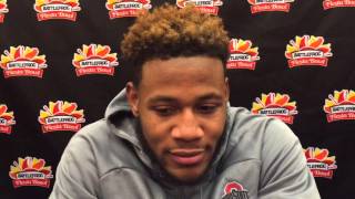 Vonn Bell during Fiesta Bowl availability [upl. by Anwahsiek]