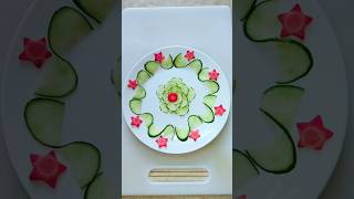 learn how to make salad easy salad vegetablecarving carving cuttingskills shortstrending diy [upl. by Ruddy]