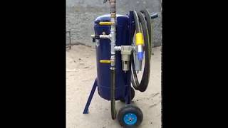 Piaskarka DIY 80L  Homemade sandblaster  dysza venturiego [upl. by Dielu129]