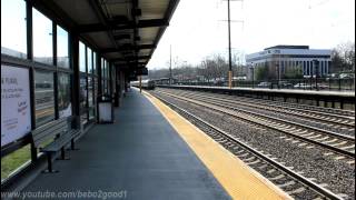 NJT  Amtrak Northeast Corridor Train Action in Metropark NJ [upl. by Enail]