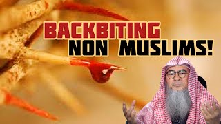 Permissible to backbite non muslims as long as its not about physical appearance Assim al hakeem [upl. by Friend]