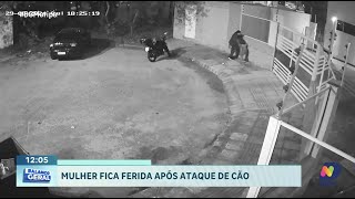 Cachorro ataca mulher e seu pet em Palhoça vizinho denuncia incidentes passados [upl. by Edyth]