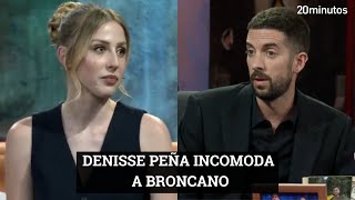 Denisse Peña en LA RESISTENCIA incomoda a Broncano [upl. by Corneille]