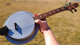 DIY quotPanjoquot folk instrument [upl. by Ayhay222]