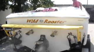 Baja Boat 25 Outlaw Chaz Wild Rooster 540 motor [upl. by Dumah586]