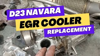 Nissan Navara D23 EGR Cooler Replacement NP300 Navara [upl. by Callahan]