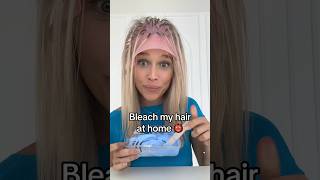 I tried to bleach my hair at home… 😅 bleachinghairathome highlightshair hairtransformation [upl. by Win]