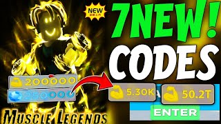 DONT MISS 💥 💪 ALL WORKING CODES FOR MUSCLE LEGENDS IN 2024  ROBLOX MUSCLE LEGENDS CODES [upl. by Gamaliel]