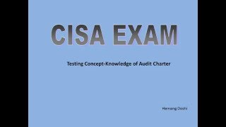 CISA ExamAudit Charter [upl. by Laris405]