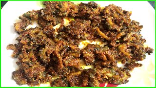 Kakara Kaya Fryకాకరకాయ వేపుడుకూరVariety FryTelugu VantaluEasy Tasty and HealthyRukmini [upl. by Appleton848]