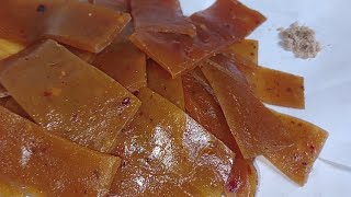 কাঁচা আমের আমসত্তAamsotto recipe banglaMango bar [upl. by Foster]