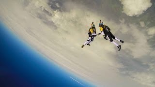 High altitude acrobatic skydiving FULL RUN  Red Bull Skycombo [upl. by Airamas]