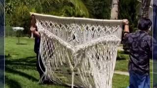 The making of a Macrame Chuppah [upl. by Nylrebma]