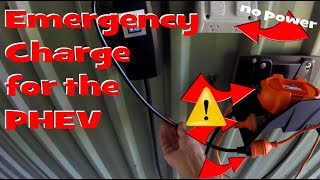 EP148  Charging the PHEV with an extension cable That was an emergency [upl. by Kittie]