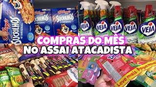 COMPRAS DO MÊS DE FEVEREIRO NO ASSAI ATACADISTA COM VALOR 🤑 [upl. by Maxy847]