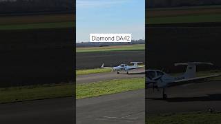 Diamond DA42 Twin Star landing at Donauwörth [upl. by Jodie]