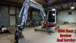 1000 Hour Review And Service On The Takeuchi TB260 [upl. by Nolyarg]