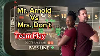 Mr Arnold Vs Mrs Dont Craps Strategy Team Play casino dice gambling funny comedy [upl. by Shirah872]