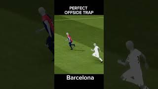 Offside trap Barcelona elclasico barcelona barca football realmadrid [upl. by Allene116]