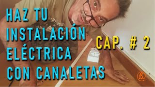 Como instalar moldura o canaletas para cables eléctricos Parte 2 [upl. by Akemak]