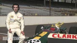 Dario Franchitti Drives Jim Clarks IndyWinning Lotus 38 Ford  Road and Track [upl. by Oel]