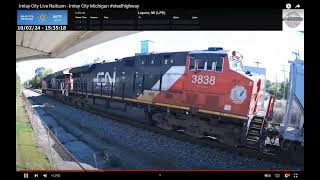 EAST VIEW 10224 Of A CN IDA49291 EB Train Shorthaul Manifest Of Mixedfreight Leading With CN Do [upl. by Neelloj949]