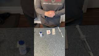 At home demo of preparing medication for IV push draw up and dilute [upl. by Sesiom]