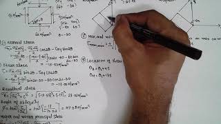 Mohrs Circle Method Oblique plane or inclined plane MOM Lec4 [upl. by Goldsmith839]