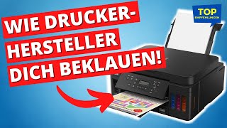 Wie Dich Druckerhersteller ABZOCKEN Bester Multifunktionsdrucker Canon PIXMA G6050 MegaTank [upl. by Mirabelle]