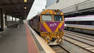 VLine N461 City of Ararat Arriving at Southern Cross Station from Warrnambool [upl. by Ocer]