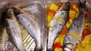 TUTORIALRicetta Pesce Branzino al forno con le patate [upl. by Anauqcaj941]