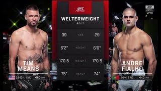 Tim Means vs Andre Fialho  Highlights before the match [upl. by Acirt]