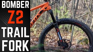 The Best Trail Fork for 500  Marzocchi Bomber Z2 Mountain BIke Fork Review and Actual Weight [upl. by Airretnahs]