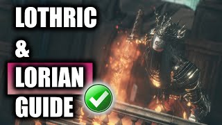 How To Easily Defeat The Lothric Prince amp Lorian Duo Boss In Dark Souls 3 [upl. by Arikihs]