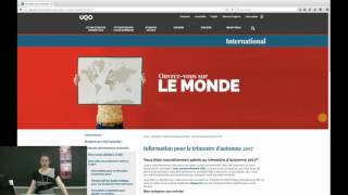 Présentation pour les étudiants internationaux  Automne 2017 [upl. by Anirrehs]