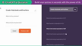 ChatGPT and Quizalize help you build your quizzes in seconds free [upl. by Fang]