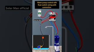 Float switch wiring with connection viralvideo solarenergysystem [upl. by Tomaso]