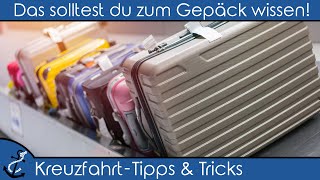 Kreuzfahrt Tipps und Tricks – Deine erste Kreuzfahrt Das solltest du zum Gepäck wissen [upl. by Eciram866]