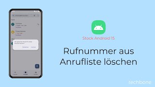 Rufnummer aus Anrufliste löschen Android 15 [upl. by Ruthy865]