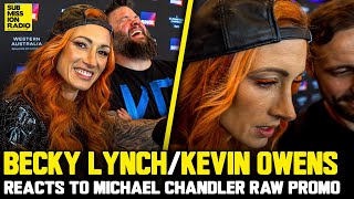 Becky Lynch Watches Michael Chandlers RAW Promo on Conor McGregor Hilarity Ensues [upl. by Papageno841]