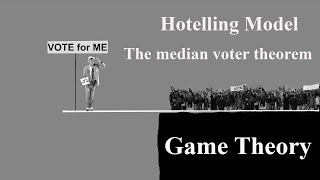 Game theory  Hotelling problem  The median voter theorem [upl. by Lucien]